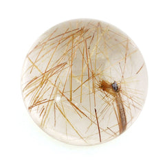 RED RUTILE QUARTZ ROUND CAB 10MM 3.97 Cts.