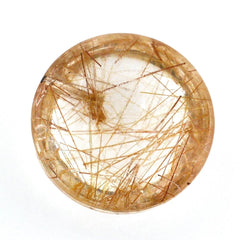 RED RUTILE QUARTZ ROUND CAB 10MM 3.97 Cts.