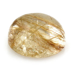 RED RUTILE QUARTZ ROUND CAB 12MM 6.74 Cts.