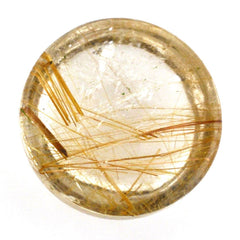 RED RUTILE QUARTZ ROUND CAB 12MM 6.74 Cts.
