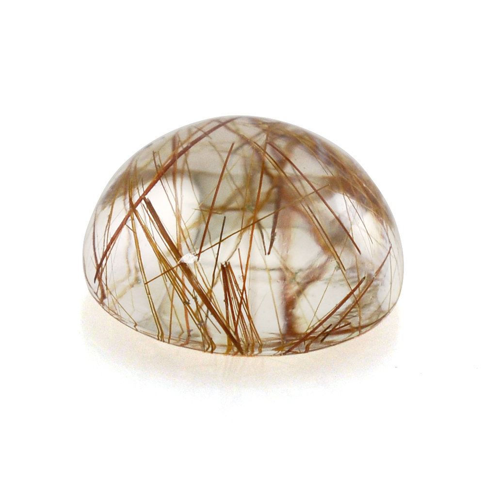 RED RUTILE QUARTZ ROUND CAB 6MM 0.87 Cts.