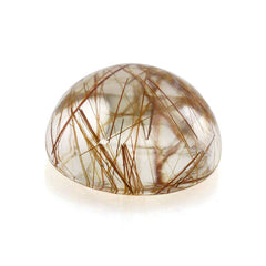 RED RUTILE QUARTZ ROUND CAB 6MM 0.87 Cts.