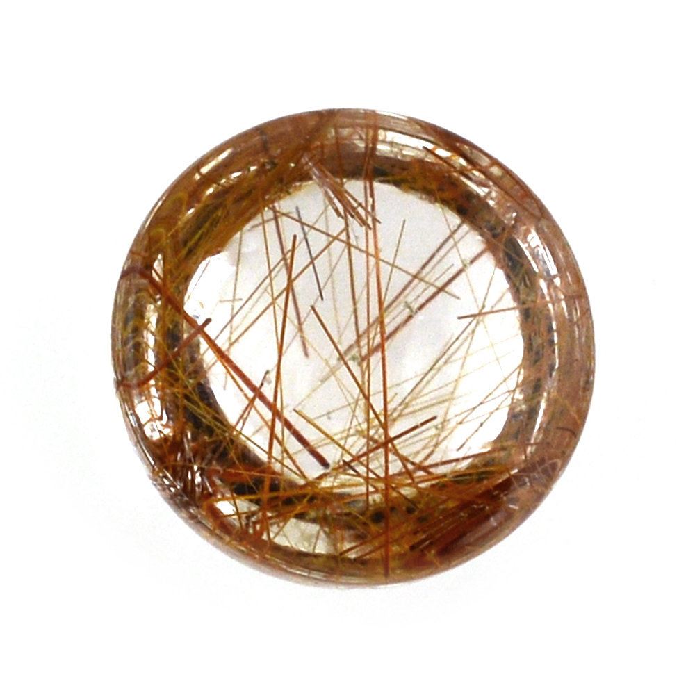 RED RUTILE QUARTZ ROUND CAB 6MM 0.87 Cts.