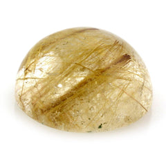 RED RUTILE QUARTZ ROUND CAB 12MM 6.80 Cts.