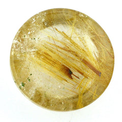 RED RUTILE QUARTZ ROUND CAB 12MM 6.80 Cts.