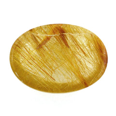 RED RUTILE QUARTZ OVAL CAB 14X10MM 5.59 Cts.