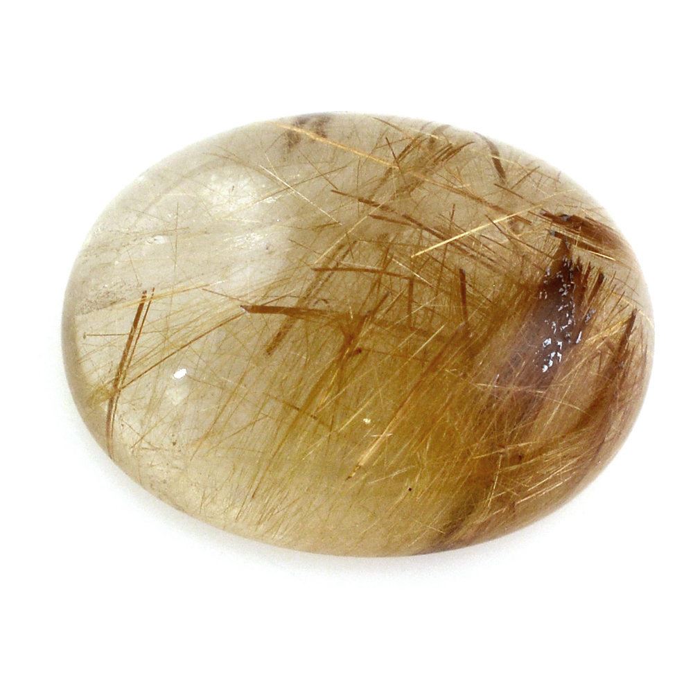 RED RUTILE QUARTZ OVAL CAB 16X12MM 9.40 Cts.