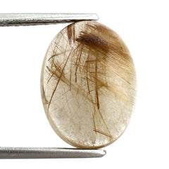 RED RUTILE QUARTZ OVAL CAB 16X12MM 9.40 Cts.