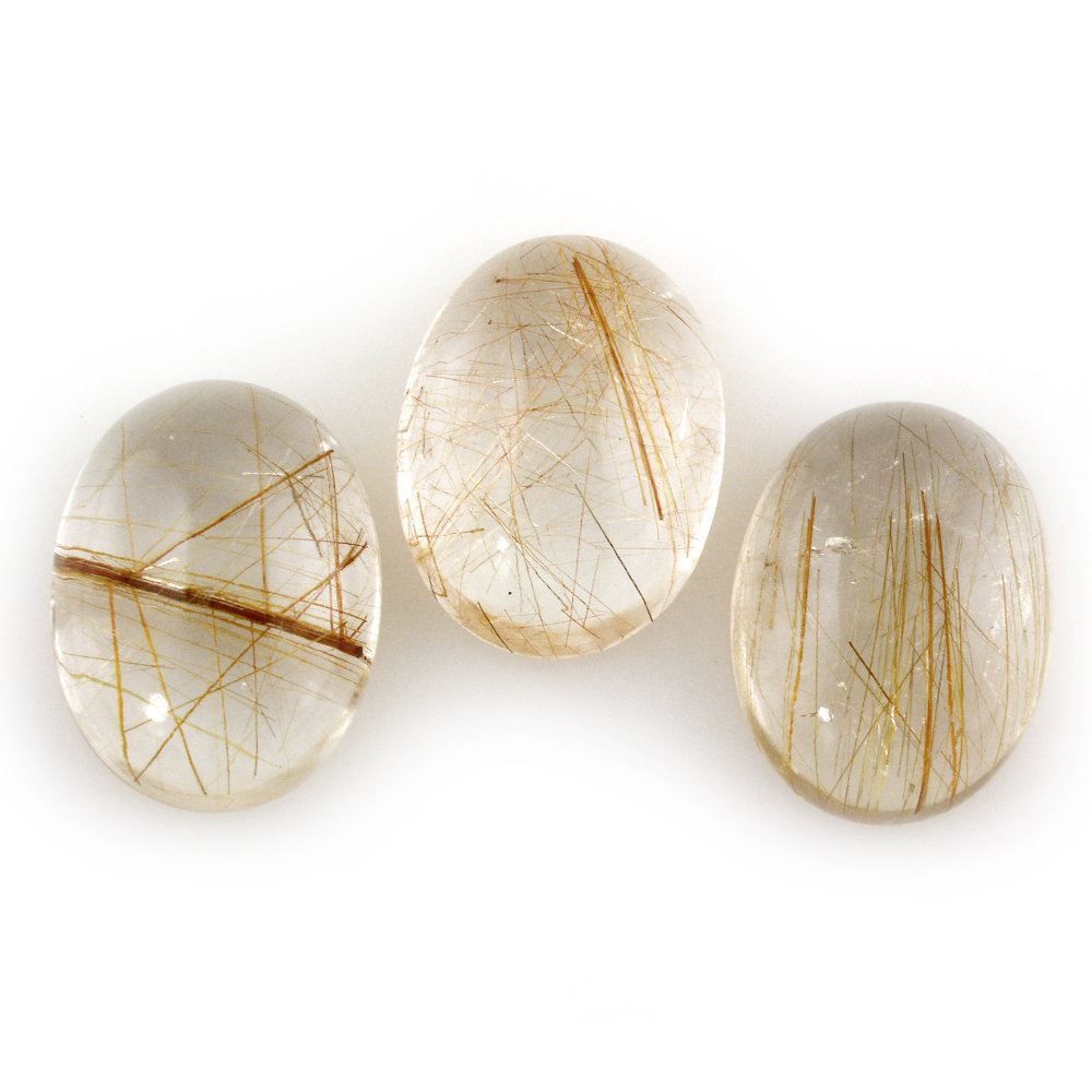 RED RUTILE QUARTZ OVAL CAB 16X12MM 9.34 Cts.