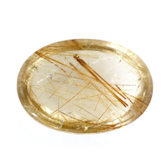 RED RUTILE QUARTZ OVAL CAB 14X10MM 5.59 Cts.