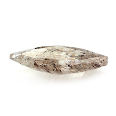 RED RUTILE QUARTZ ROSE CUT BRIOLETTE IRREGULAR ONION SHAPE 14X9MM 2.69 Cts.