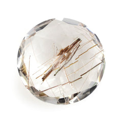 RED RUTILE QUARTZ CUT ROUND 10MM 3.35 Cts.