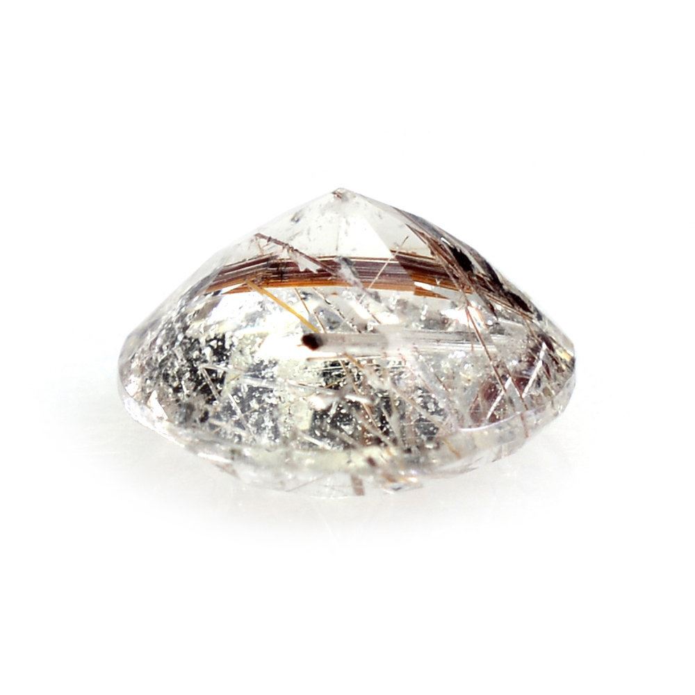 RED RUTILE QUARTZ CUT ROUND 6MM 0.75 Cts.