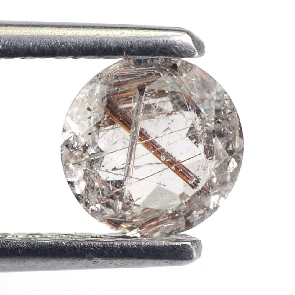 RED RUTILE QUARTZ CUT ROUND 6MM 0.75 Cts.