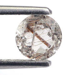 RED RUTILE QUARTZ CUT ROUND 6MM 0.75 Cts.