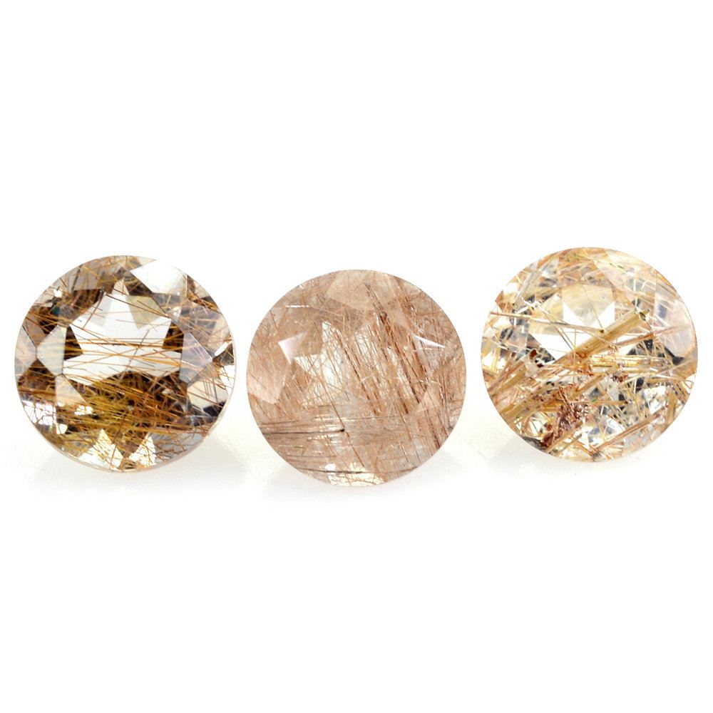 RED RUTILE QUARTZ CUT ROUND 6MM 0.75 Cts.