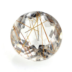 RED RUTILE QUARTZ CUT ROUND 8MM 1.78 Cts.