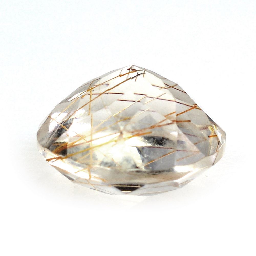 RED RUTILE QUARTZ CUT ROUND 8MM 1.78 Cts.