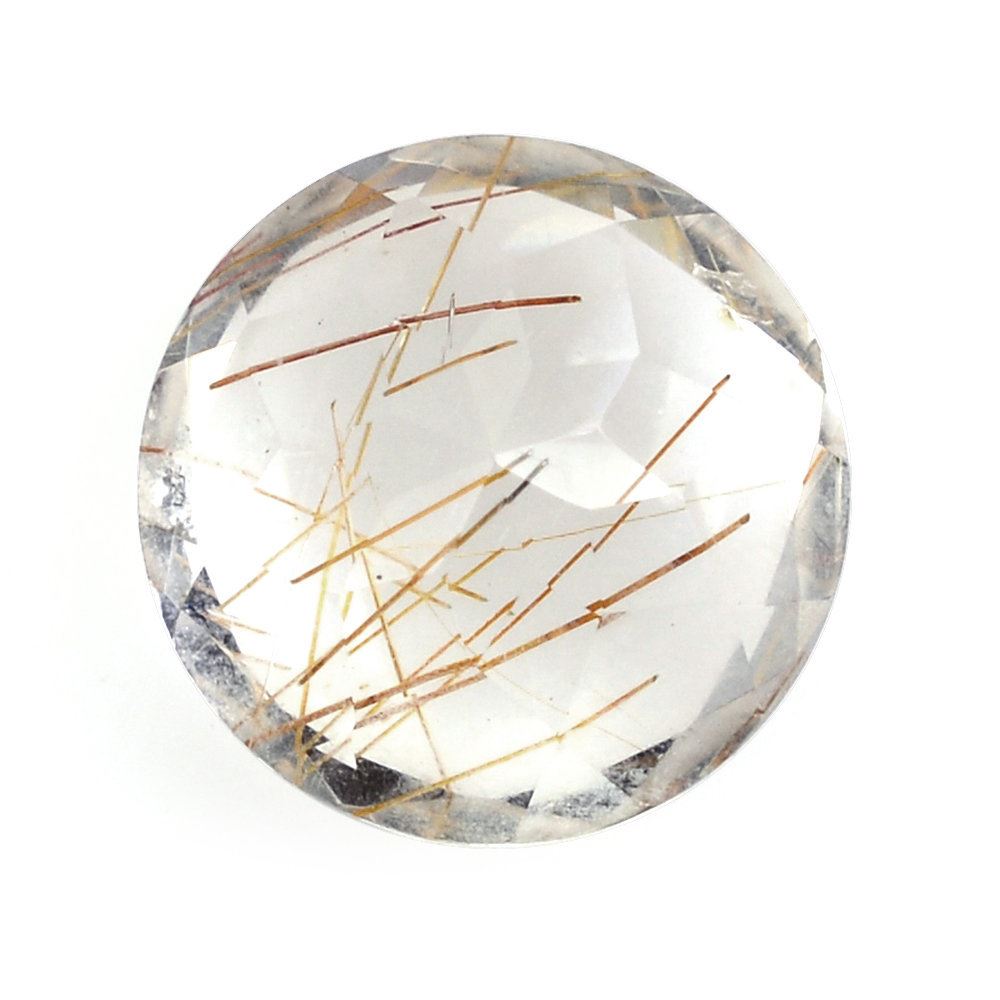 RED RUTILE QUARTZ CUT ROUND 8MM 1.78 Cts.