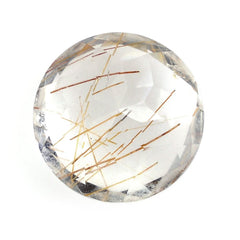RED RUTILE QUARTZ CUT ROUND 8MM 1.78 Cts.