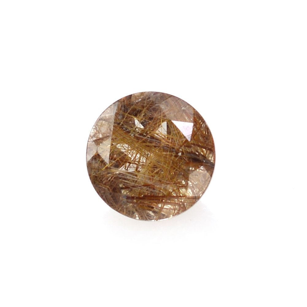 RED RUTILE QUARTZ CUT ROUND 4MM 0.23 Cts.