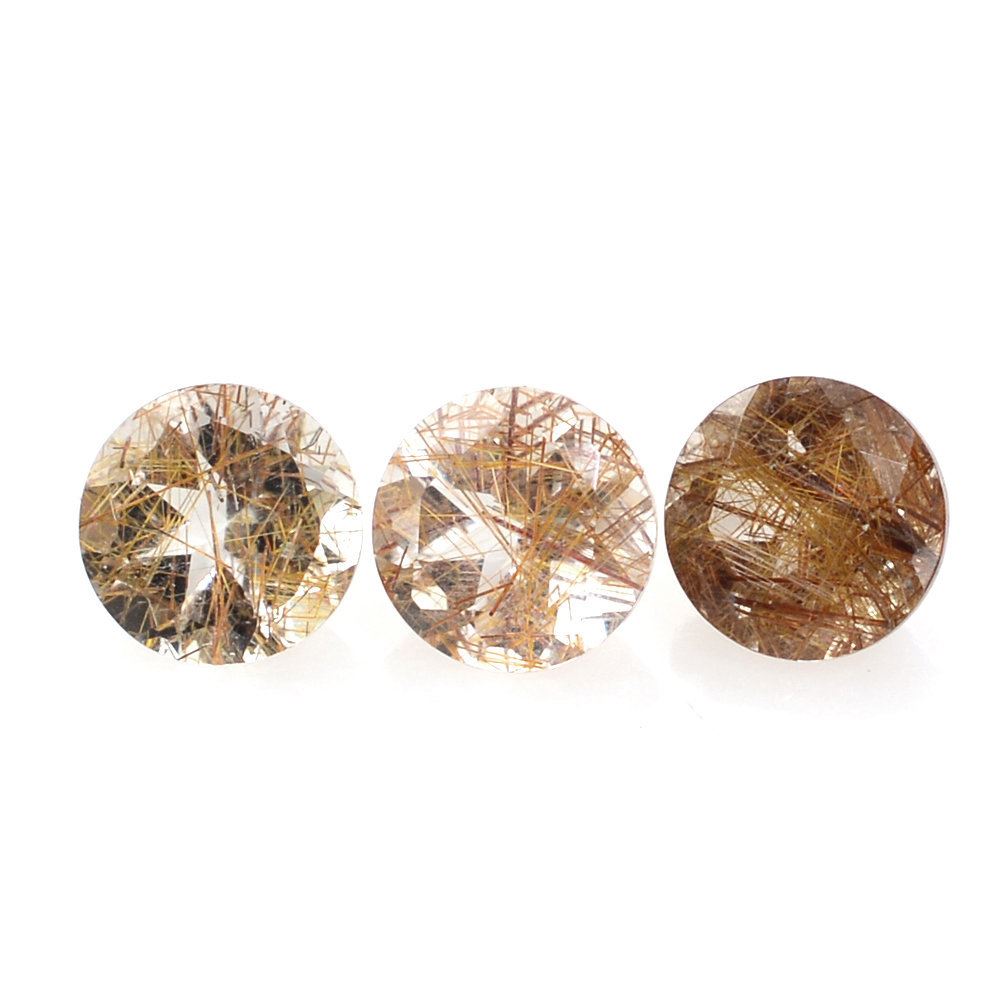 RED RUTILE QUARTZ CUT ROUND 4MM 0.23 Cts.