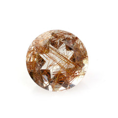 RED RUTILE QUARTZ CUT ROUND 6MM 0.76 Cts.