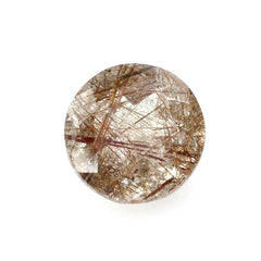 RED RUTILE QUARTZ CUT ROUND 6MM 0.76 Cts.