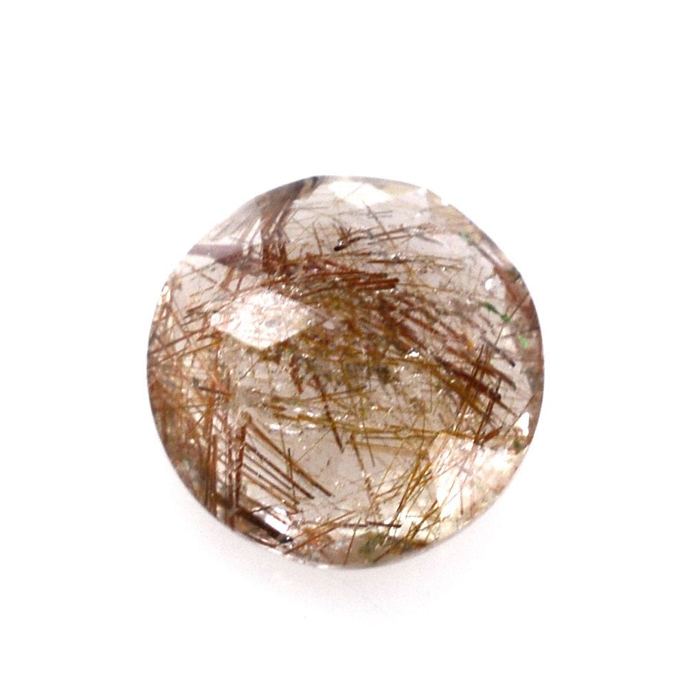 RED RUTILE QUARTZ CUT ROUND 6MM 0.76 Cts.