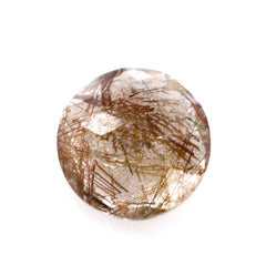 RED RUTILE QUARTZ CUT ROUND 6MM 0.76 Cts.