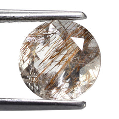 RED RUTILE QUARTZ CUT ROUND 10MM 3.26 Cts.