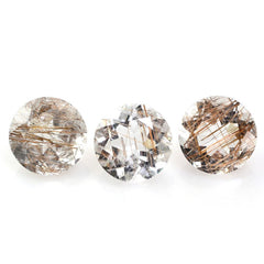 RED RUTILE QUARTZ CUT ROUND 10MM 3.26 Cts.