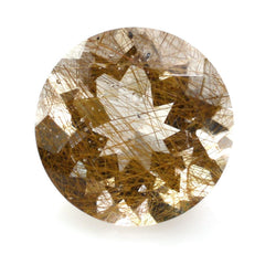 RED RUTILE QUARTZ CUT ROUND 10MM 3.32 Cts.