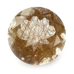 RED RUTILE QUARTZ CUT ROUND 12MM 6.45 Cts.