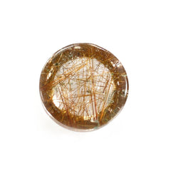 RED RUTILE QUARTZ ROUND CAB 6MM 0.79 Cts.