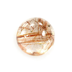 RED RUTILE QUARTZ ROUND CAB 6MM 0.83 Cts.