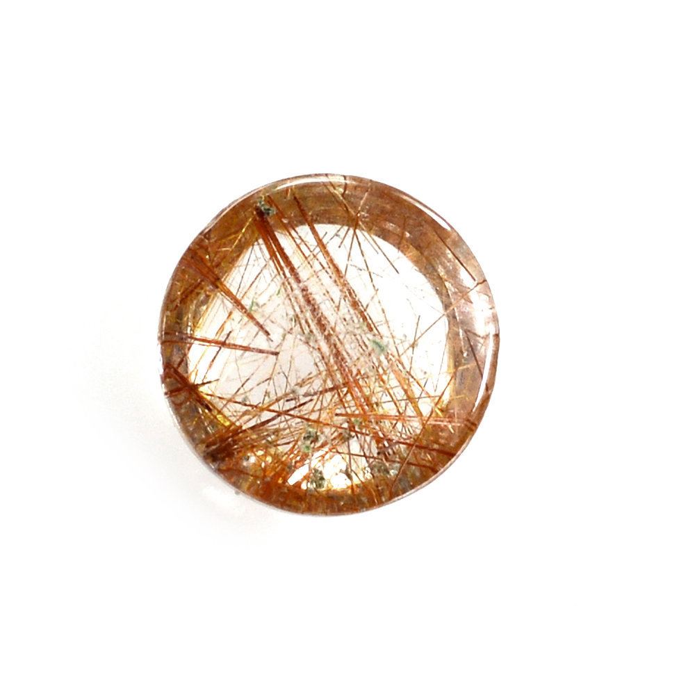 RED RUTILE QUARTZ ROUND CAB 6MM 0.83 Cts.