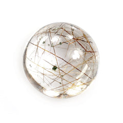 RED RUTILE QUARTZ ROUND CAB 8MM 2.00 Cts.