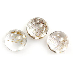 RED RUTILE QUARTZ ROUND CAB 8MM 2.00 Cts.