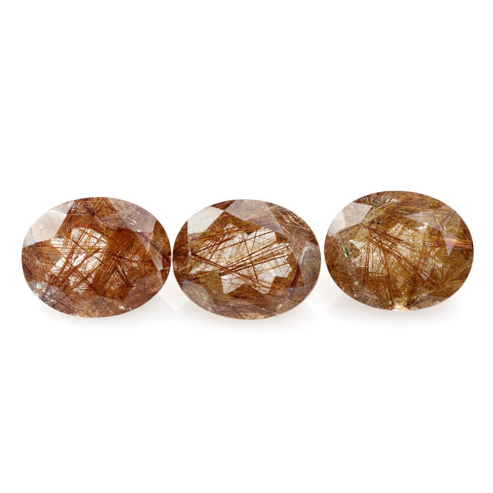 RED RUTILE QUARTZ CUT OVAL 10X8MM 2.32 Cts.