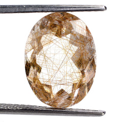 RED RUTILE QUARTZ CUT OVAL 16X12MM 8.51 Cts.