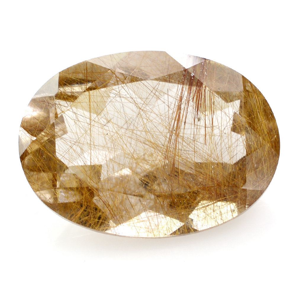 RED RUTILE QUARTZ CUT OVAL 18X13MM 11.20 Cts.