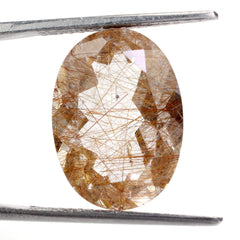 RED RUTILE QUARTZ CUT OVAL 18X13MM 11.50 Cts.