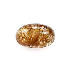 RED RUTILE QUARTZ OVAL CAB 5X3MM 0.24 Cts.