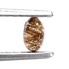 RED RUTILE QUARTZ OVAL CAB 5X3MM 0.24 Cts.