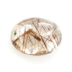 RED RUTILE QUARTZ OVAL CAB 8X6MM 1.25 Cts.
