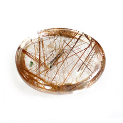RED RUTILE QUARTZ OVAL CAB 8X6MM 1.25 Cts.