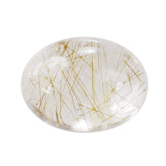 RED RUTILE QUARTZ OVAL CAB 8X6MM 1.28 Cts.