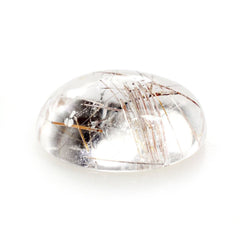RED RUTILE QUARTZ OVAL CAB 8X6MM 1.17 Cts.