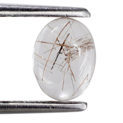 RED RUTILE QUARTZ OVAL CAB 8X6MM 1.17 Cts.